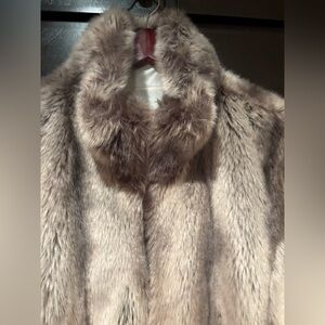 Kristen Blake Plush Teddy Jacket in Soft Brown